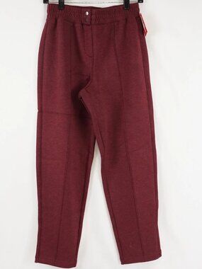 SPANX AirEssentials Brushed Slim Straight Loungewear Pant in Cassis Heather GYM